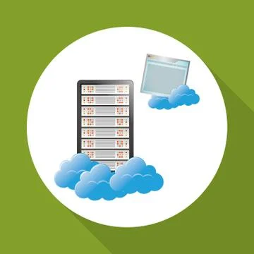 Data center. cloud computing. technology concept 스톡 일러스트