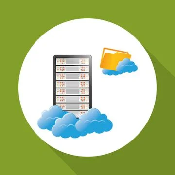 Data center. cloud computing. technology concept 스톡 일러스트