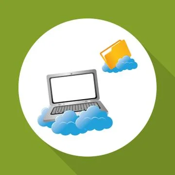 Data center. cloud computing. technology concept Stockillustratie