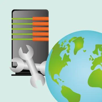 Data center. cloud computing. technology concept 스톡 일러스트