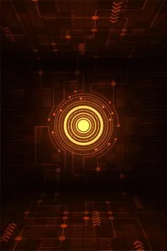 Data center of computer system. Illustrazione stock