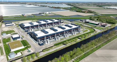 Data center, computing center, hyperscaler, computer servers, cloud services Video stock 308963415