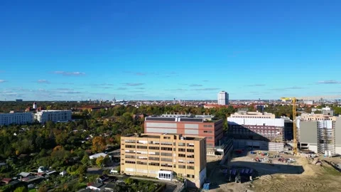 Data center, computing, hyperscaler servers. Great aerial view flight drone Stock Footage 319657625
