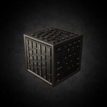 Data Center Concept Spotlighted on Black Background Stock Illustration