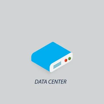 Data center data warehouse. Illustrazione stock
