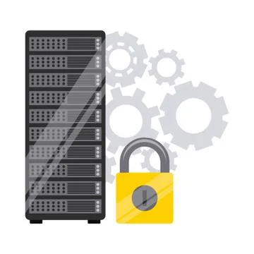 Data center design Stock Illustration