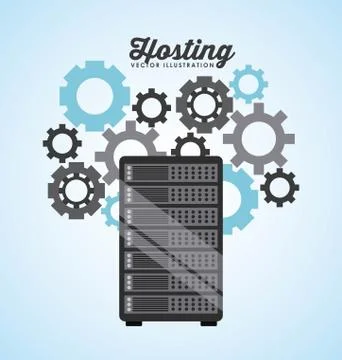 Data center design Illustrazione stock