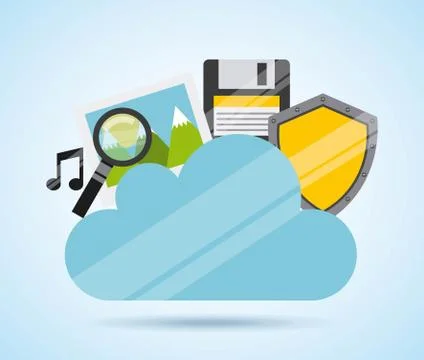 Data center design Stock Illustration