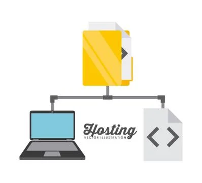 Data center design 스톡 일러스트