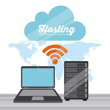 Data center design Stock Illustration