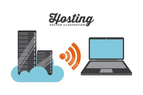 Data center design Stock Illustration