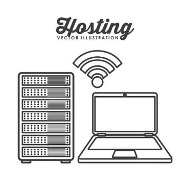 Data center design Stock Illustration