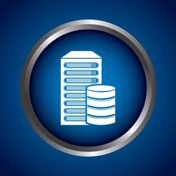 Data center design, vector illustration eps10 graphic Stock Illustration