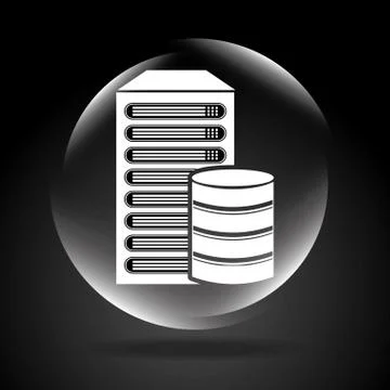 Data center design, vector illustration eps10 graphic Stock Illustration