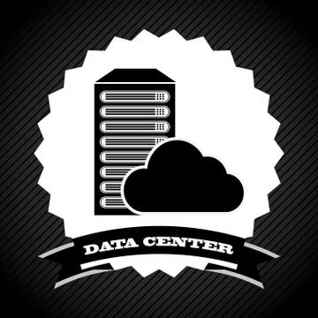 Data center design, vector illustration eps10 graphic Illustrazione stock