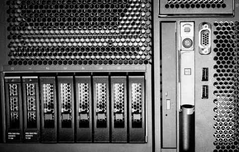 Data center detail Stock Photos