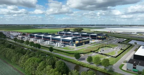 Data center digital internet and data infrastructure. Stock Footage 282501591