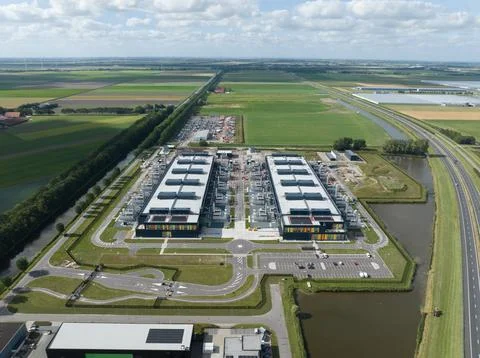 Data center digital internet and data infrastructure. Stock Photos