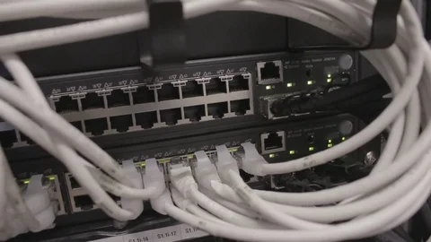 Data center equipment Stock Footage 77077742