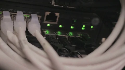 Data center equipment Stock Footage 77077896