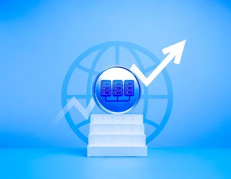 Data center growth, increased demand for digital infrastructure, and smart .. Stock Photos