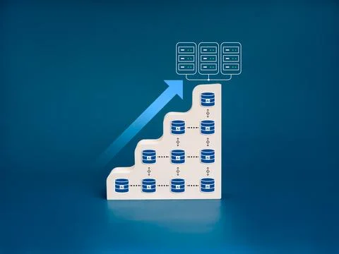 Data center growth, increased demand for digital infrastructure, high-perfo.. 스톡 사진