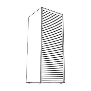 Data center. Hardware equipment telecommunication server. Stockillustratie