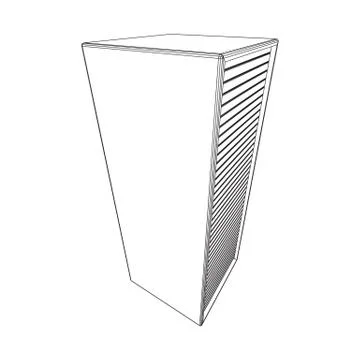 Data center. Hardware equipment telecommunication server. Illustrazione stock