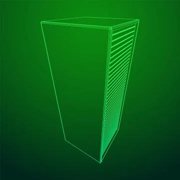 Data center. Hardware equipment telecommunication server. Illustrazione stock