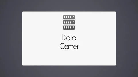 Data center icon Video stock 40775688