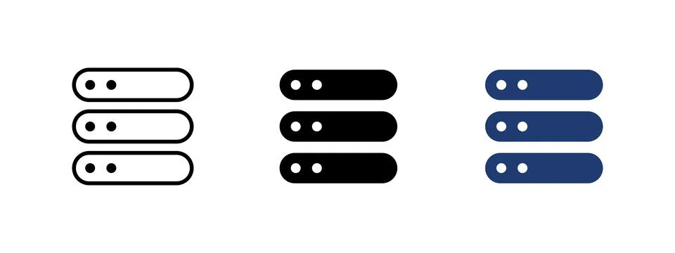 Data center icon. Server and network symbol. Technology, digital and comput.. イラスト素材