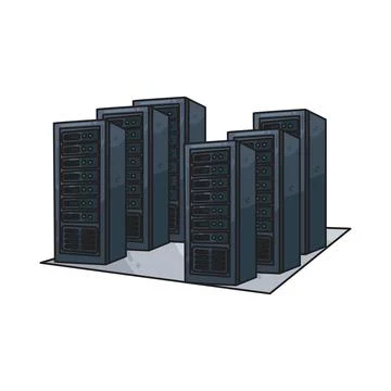 Data Center illustration Stock Illustration