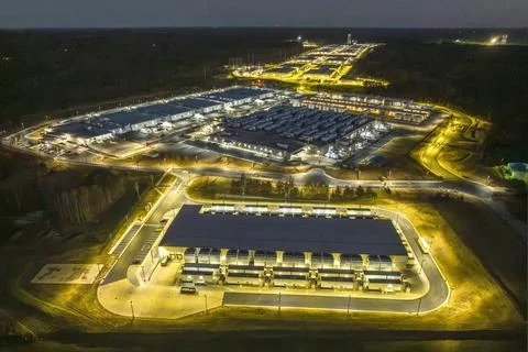 Data Center for a Large Technology Company Stock Photos