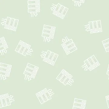 Data center line seamless pattern 스톡 일러스트