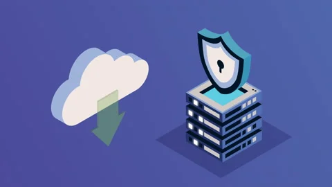 Data center management isometric animation Stock Footage 204839526