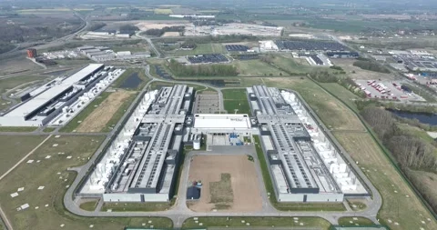 Data center in Odense, big data, ai, cloud services in Denmark. Vídeo Stock 307015334