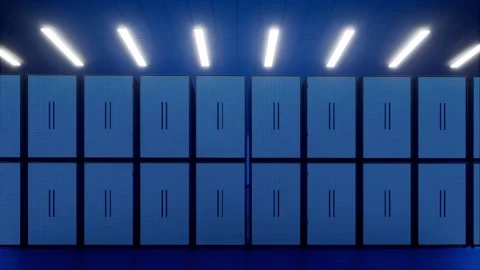 Data center or isp digital Futuristic information technology concept Network Video stock 147663126