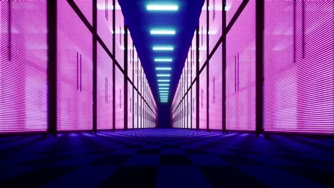 Data center or isp iot High tech background Connection web concept Big data Video stock 154126021