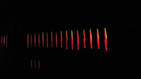 Data center racks. Communication server with leds on. Fast Panning view Stock Footage 101895762