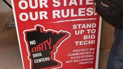 Data center rally in Minnesota. Stock Footage 333352609
