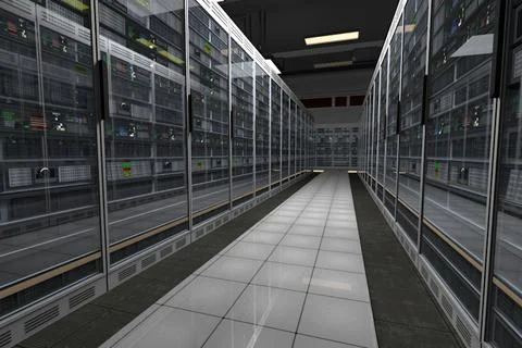 Data Center Ready to Render 3D Model