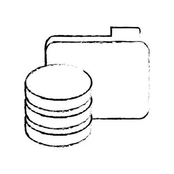 Data center related icon image Stockillustratie