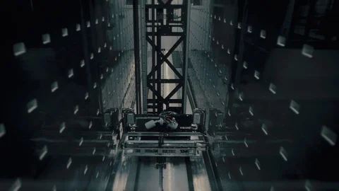 Data Center Robot Library Cataloging Digital Information Storage Stock Footage 93688147