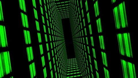 Data center room, rack 3D rendering. Network, supercomputer connection, Stock Footage 114136325