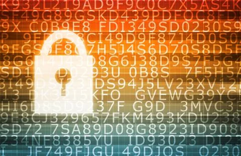 Data Center Secure Servers Stock Illustration