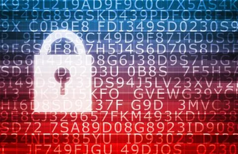 Data Center Secure Servers Stock Illustration