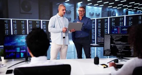 Data Center Security Cyber Management Stock Photos