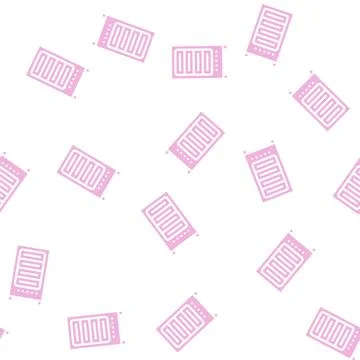 Data center server glyph vector seamless pattern Stock Illustration