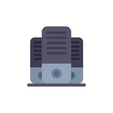 Data center server hosting big data storing information icon イラスト素材