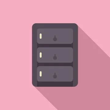 Data center server hosting computing power Stock Illustration